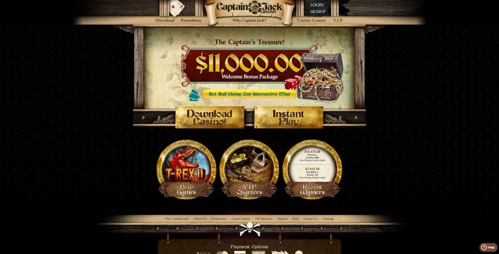 Site officiel du casino Captain Jack