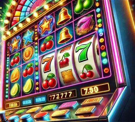 Online slot machine screen