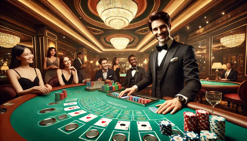 Play live baccarat online