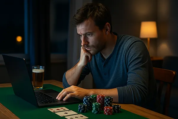 Spielchips und Karten