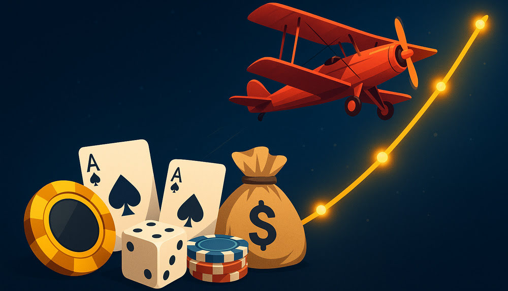 Écran des jeux Crash populaires